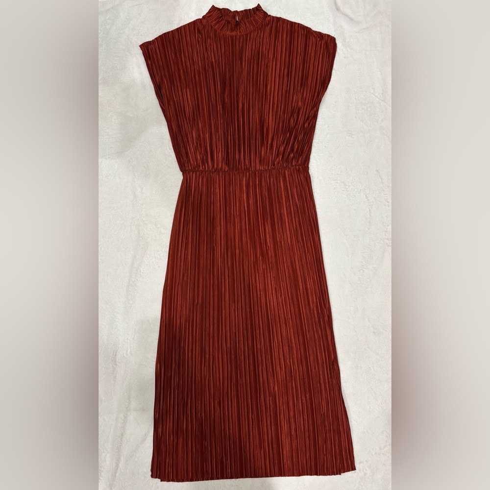 Asos Orange Sleeveless Dress